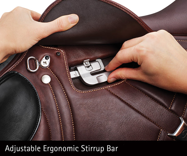 17.5" Bates Advanta Monoflap Eventing Saddles