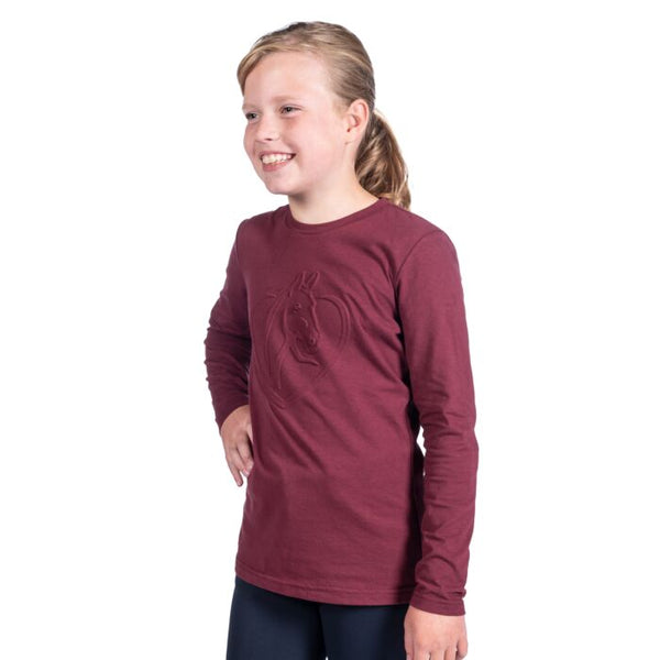 Youth Amelie Longsleeve Shirt - Wine Red