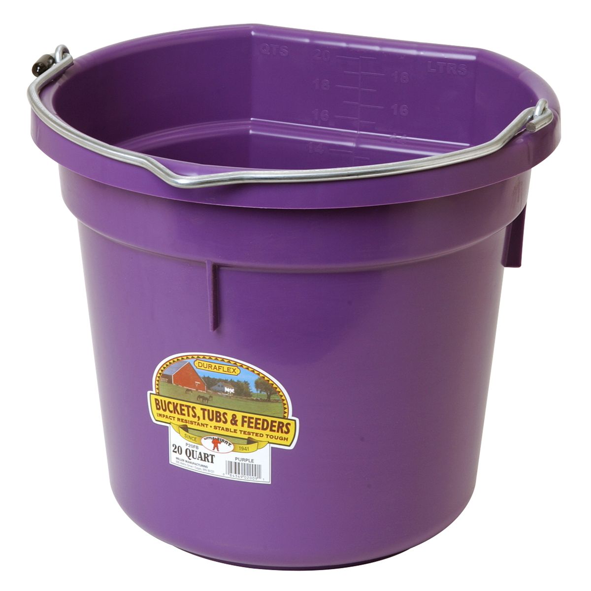 DuraFlex Flatback 20 QT Bucket