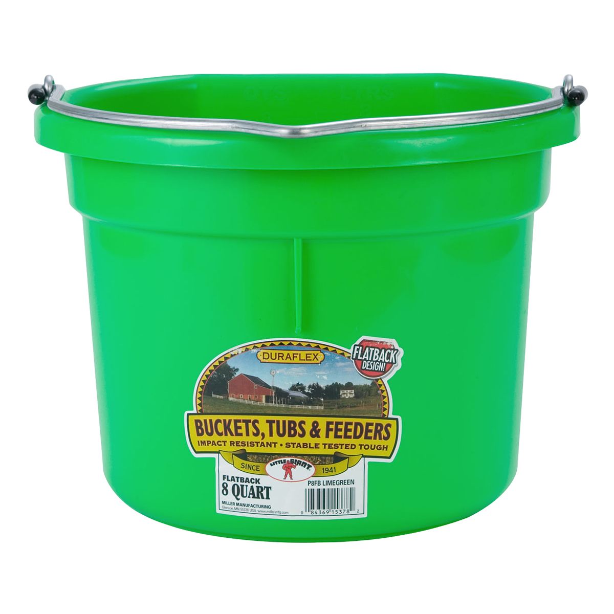 DuraFlex Flatback 8 QT Bucket