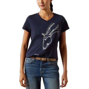 Ladies' Hay Girl Graphic V-Neck T-Shirt