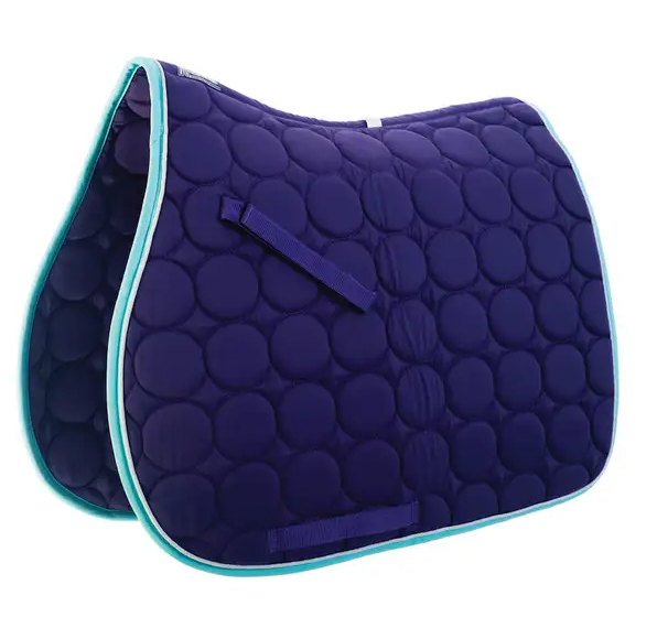 Circle Quilt All-Purpose Saddle Pad with Contrasting Trim