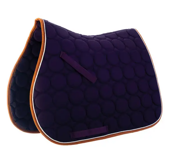 Circle Quilt All-Purpose Saddle Pad with Contrasting Trim