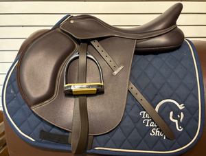 17" WINTEC 500 JUMP SADDLE, BROWN