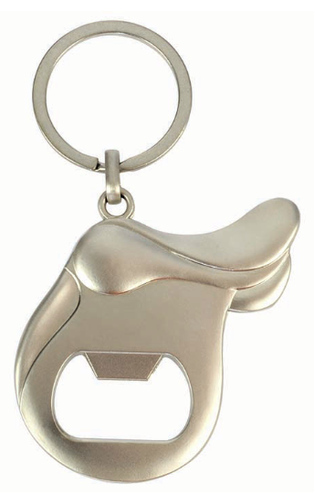 English Saddle Keychain / Bottle Opener