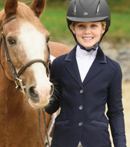 Youth Hunter Hybrid Mesh Show Coat - Navy