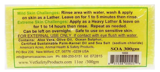 S.O.A. Itch Be Gone Soap