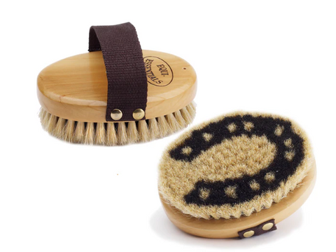Equi Essentials Woodback Horseshoe Body Brush