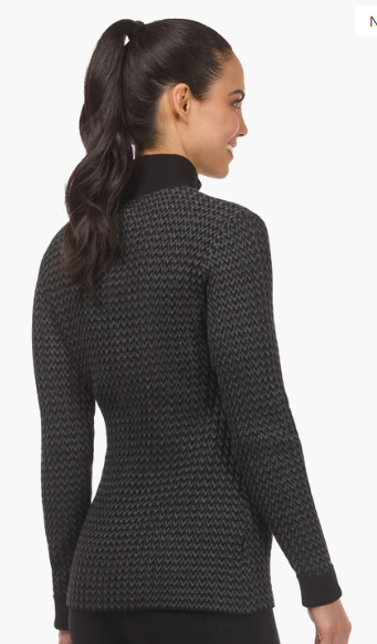 Kerrits Quarter Zip Herringbone Sweater
