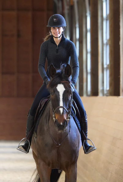 Kerrits Quarter Zip Herringbone Sweater