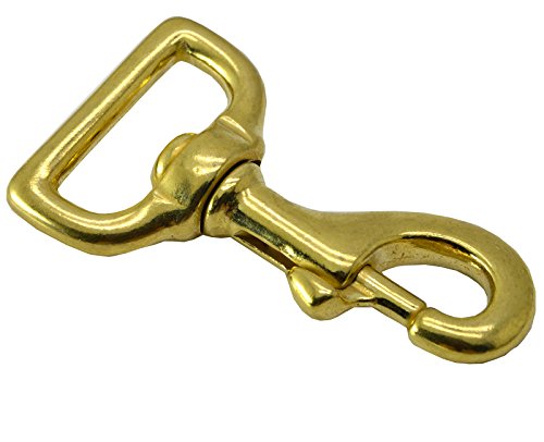 1" Square Swivel Snap, Solid Brass