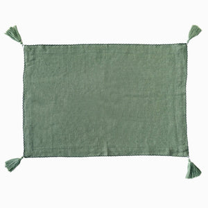 Emerald Linen Placemats (Set of 4)