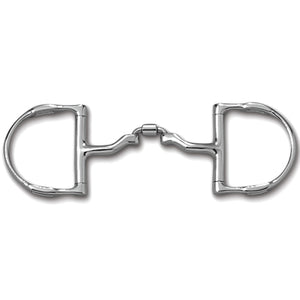 Myler 5" MB #41PB Dee CI Correctional Ported Snaffle with Hooks