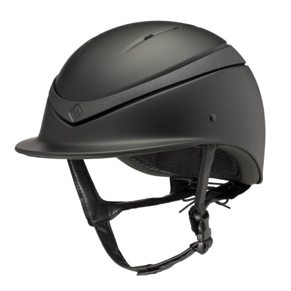 Charles Owen Luna Luxe Wide Brim Helmet- Black